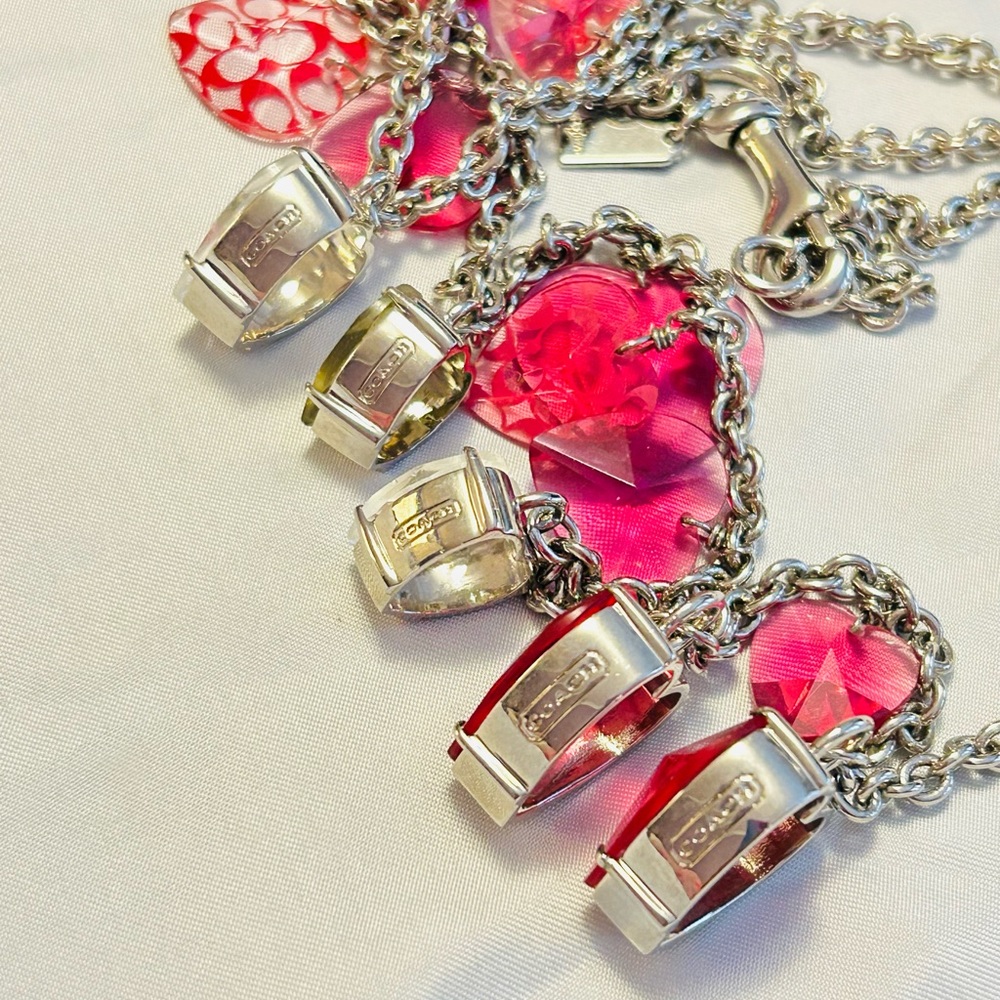 💰SOLD💰NWOT Coach Heart Charm Necklace - Picture 8 of 16